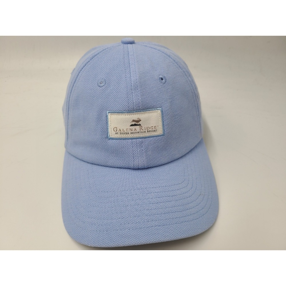 Galena Ridge Golf Course at Silver Mountain Resort Ahead Adjustable Hat Cap Blue